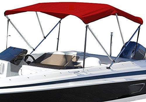 Summerset 3 Bow Bimini Top Boat Cover With 1" Aluminum Frame, Hardware ...