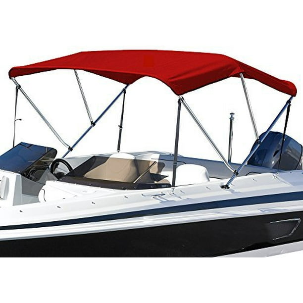 Summerset 3 Bow Bimini Top Boat Cover With 1" Aluminum Frame, Hardware