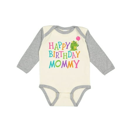 

Inktastic Happy Birthday Mommy Party Outfit Gift Baby Boy or Baby Girl Long Sleeve Bodysuit