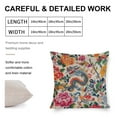 thumbnail image 2 of Cushion Case Chinoiserie Dragon And Flowers Linen Cushion Case Traditional Exotic Dragon Couch Pillow Cases 18"x18" Gifts for Home Decor, 2 of 7