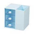 thumbnail image 2 of de Toca Caja de Almacenamiento de Lápices Compartimentos Accesorios Multifunción Suministros de Escritorio Portátil para Oficina Azul Soledad Titular de almacenamiento de pluma, 2 of 10