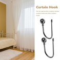 thumbnail image 5 of Curtain Tieback Iron Curtain Holdbacks for Curtains 2Pcs Wall Mounted Hooks, 5 of 5