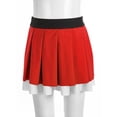 thumbnail image 4 of iiniim Kids Girls School Uniform Cheerleading Performance Skorts Skater Tennis Scooter Pleated Skirts Red 6, 4 of 7