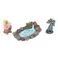 thumbnail image 5 of 3pcs Fairy Garden Miniature Fish Pond Kit Hand Painted Sunproof Coating Waterproof Lovely Fairies Dragon Pond Figurine, 5 of 5