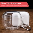 thumbnail image 6 of Vena for AirPods 5 & 4 Case Cover TPU with Lock & Phone Stand Compatible with Apple AirPods 5th/4th Gen, Supports Wireless Charging, Clear, 6 of 8