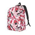 thumbnail image 1 of Disketp Makeup Mochila de Lona Estampada, Mochila Escolar de Viaje Ligera para Estudiantes y Portátil-Small, 1 of 5