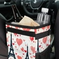 thumbnail image 6 of Eiffel Tower Foldable Car Trash Bin with Lid, Leak-proof Mini Trash Can for Car, Hanging Storage Bag Included, 6 of 6