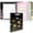 Floral Blak, variant on 1 Inch 3-Ring Binder with Clipboard, PU Aesthetic Binder with 5 Dividers, Notepad, Stickers & Pockets for Work and Office(Letter Size)