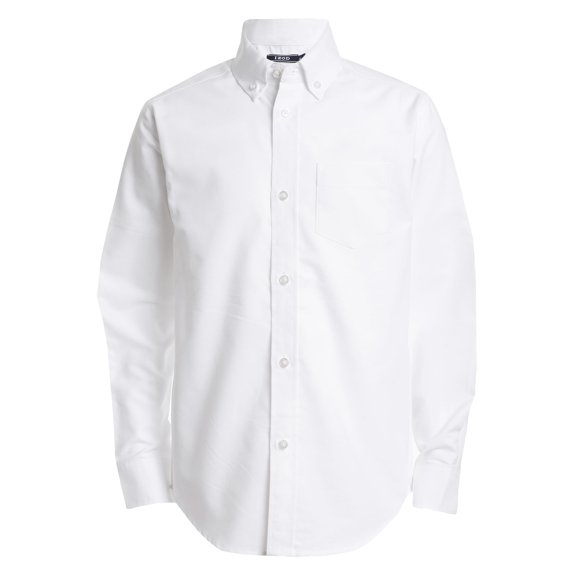 Camisa IZOD para Niños Manga Larga con Botones Blanca Talla 4