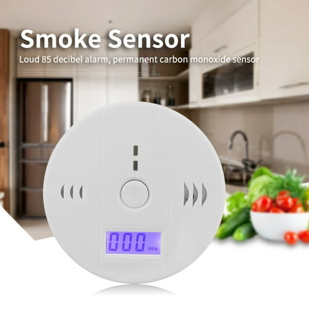 Smoke Sensor,Sonew LCD CO Carbon Monoxide Smoke Detector Poisoning Gas Warning Sensor