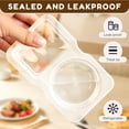 thumbnail image 4 of Nifogo 20 Sets Portion Cups with Lids, Double Compartment Condiment Containers, Snack Pack Containers for Commercial Takeaway, 4 of 9