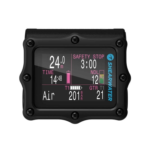 Shearwater Perdix 2 Ti Dive Computer with Transmitter, Black