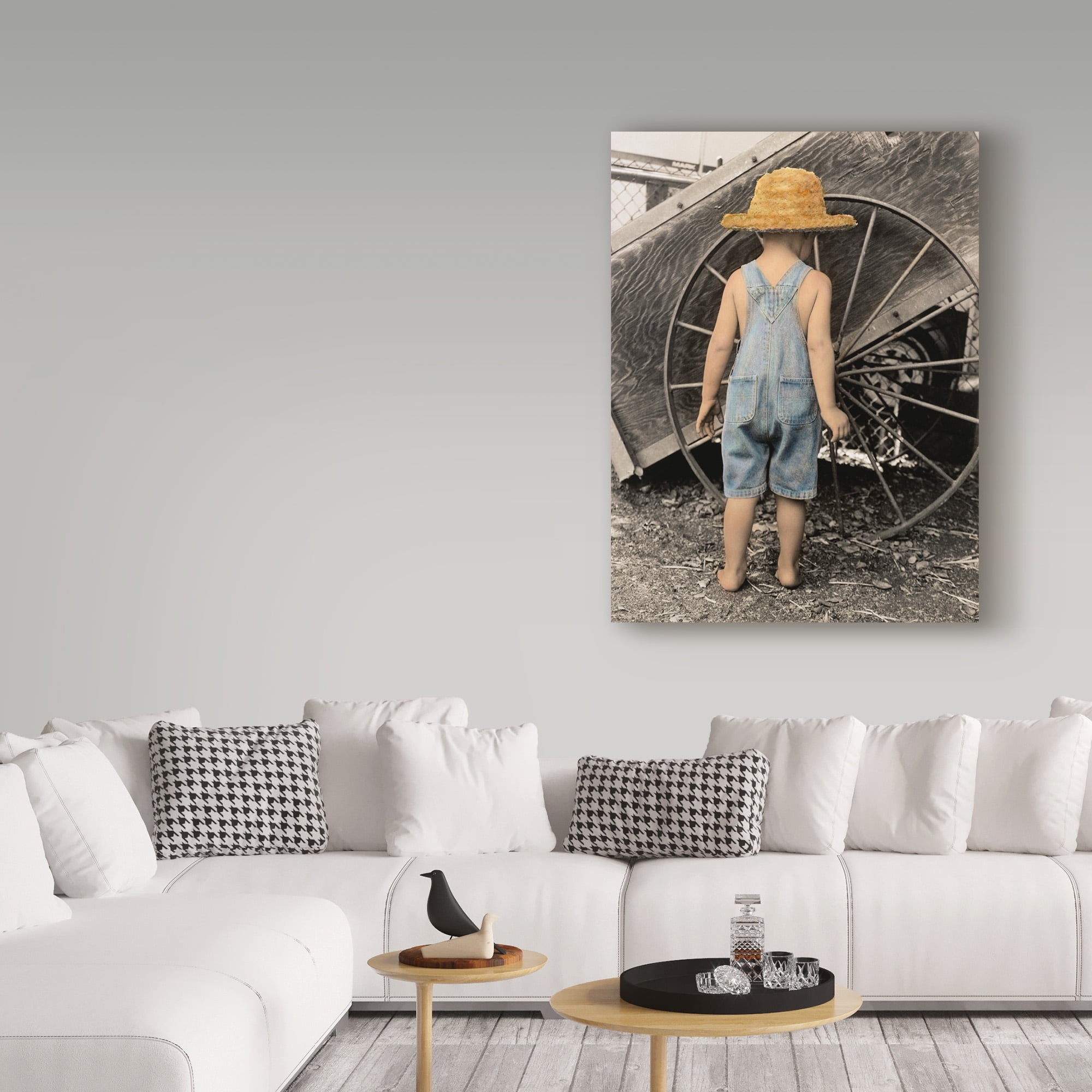 Trademark Fine Art 'Discovering The Wheel' Canvas Art by Sharon Forbes