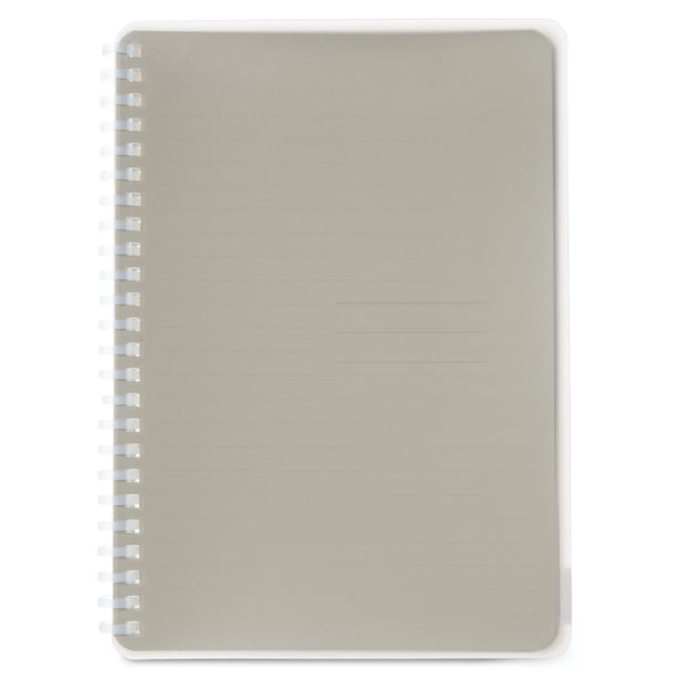 Pen gear journal gray 160 pages material poly covers pp uncoated