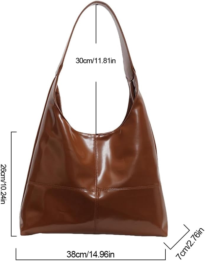 NANAHuang Slouchy Hobo Bags for Women Leather Tote Bag Slouchy Bag Shoulder Purse Ladies Top Handle Slouchy Tote Handbag