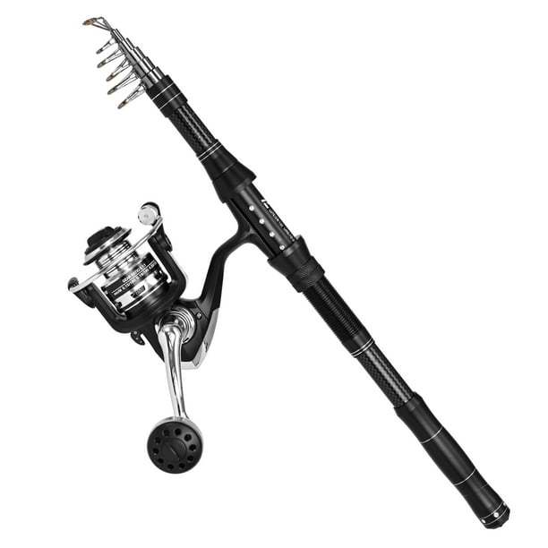 Pocket Collapsible Fishing Rod Reel Combo Mini Pen Fishing Pole Kit  Telescopic Fishing Rod Spinning Reel Combo Kit
