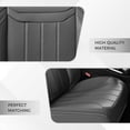 thumbnail image 6 of Coverado Gray Front Car Seat Covers, Designer Premium Leather Automotive Seat Protectors, Airbag Compatible Auto Interior Accessories Universal Fit for Most Cars SUV Pick-up Trucks, 6 of 10