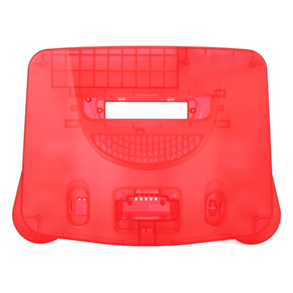Estuche de repuesto para consola de juegos Bling Bling Carcasa de repuesto profesional ABS N64 Transparente Rojo