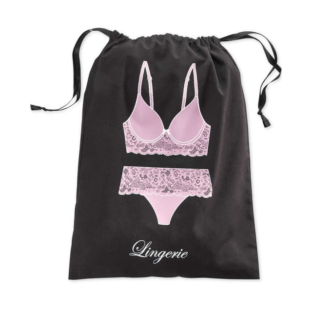 INC International Concepts Sac à Lingerie (Noir/rose, Régulier)