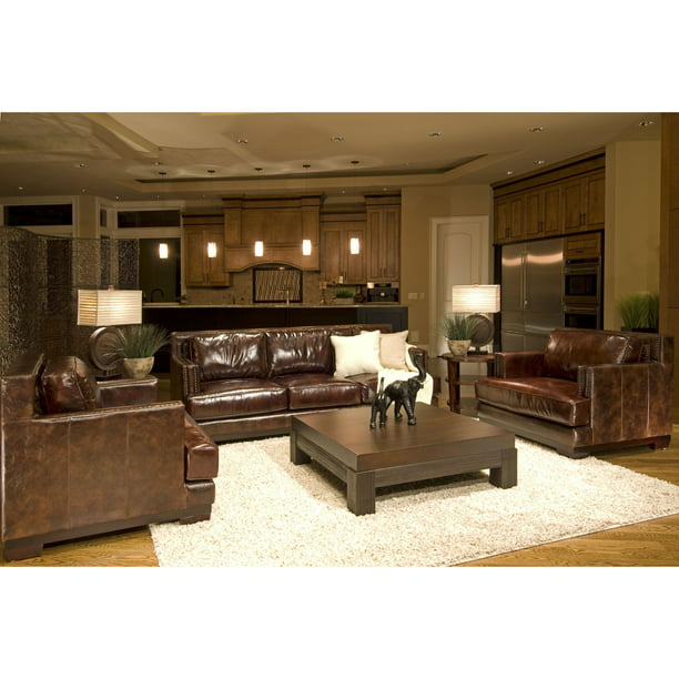 Emerson Top Grain Leather Sofa And, Saddle Leather Sofa Bed