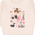 thumbnail image 3 of Inktastic Ballerina I Love Ballet Dance Toddler Sweatshirt, 3 of 4