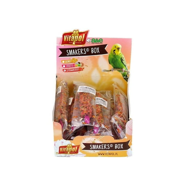 A&E Cage Company Smakers Parakeet Strawberry Treat Sticks