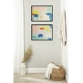 thumbnail image 6 of Kate and Laurel Sylvie Pop of Color I and II Framed Canvas Wall Art Set by Amy Lighthall, 2 Piece Set 18x24 Black, Modern Abstract Painted Brushstrokes Art for Wall, 6 of 6