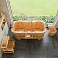 thumbnail image 4 of ALFI brand AB4402 20" Double Wooden Stepping Stool Multi-Purpose Accessory, 4 of 9