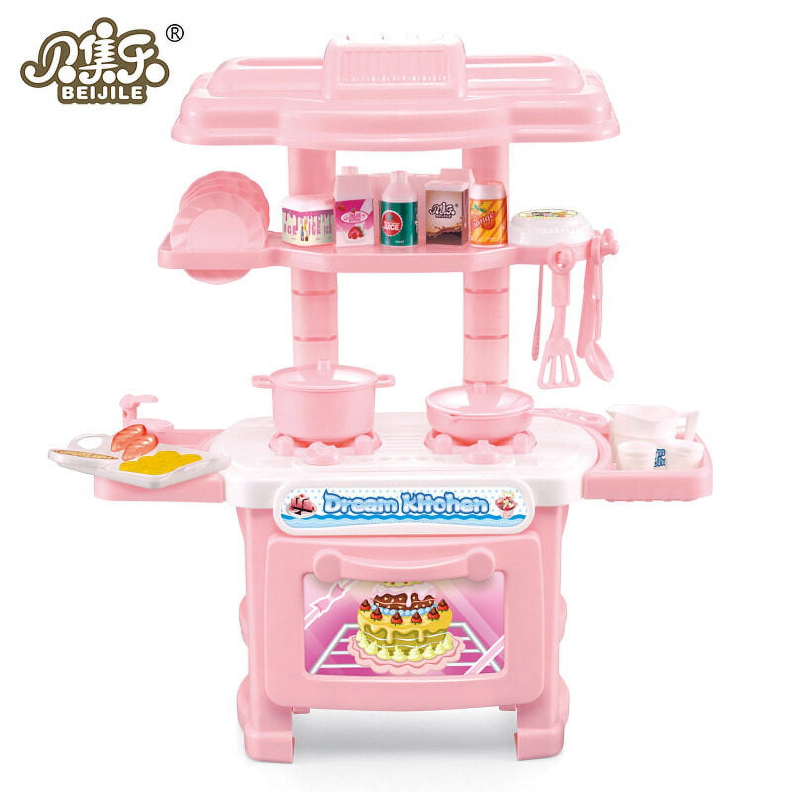 Kids Kitchen Toys Pretend Play Cooking Toys Tableware Kids pretend play kitchen Sets Baby Toddlers Kitchen Simulation Toys