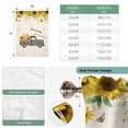 thumbnail image 6 of Cute Pig Balloon Curtains 63 Inch Length for Living Room/Bedroom, County Sunflowers Truck Farmhouse Black White Plaid Rod Pocket Privacy Door Curtains Decorative Tie Up Shade for Window 52"x63", 6 of 8