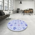 thumbnail image 3 of Ahgly Company Indoor Rectangle Patterned Lavender Blue Area Rugs, 5' x 8', 3 of 6