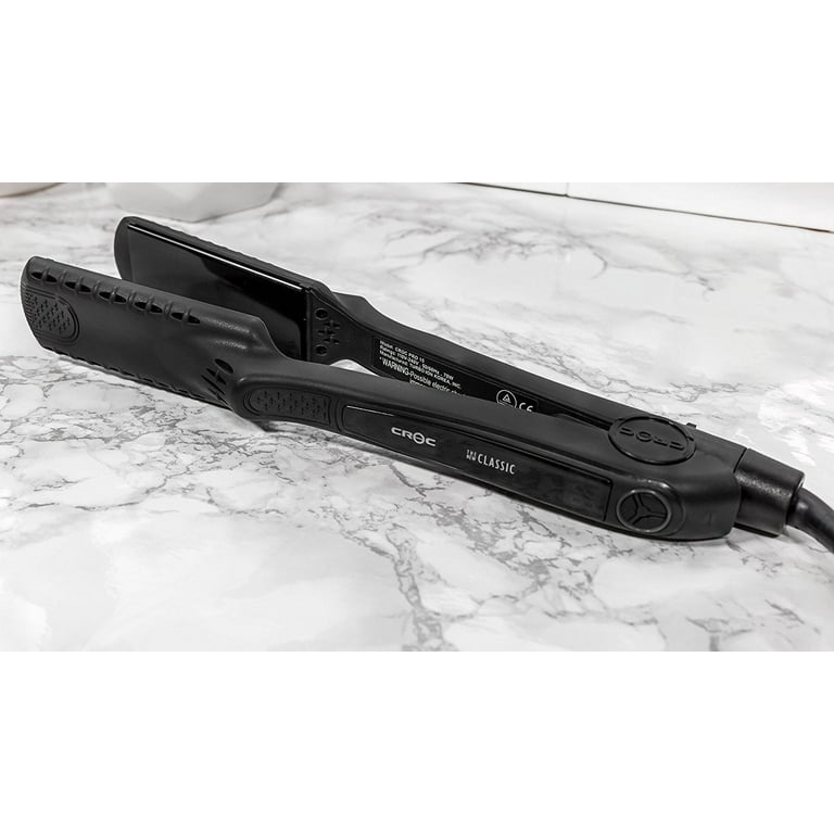 Croc Nano-Titanium Flat Iron – Black – I Want It Black