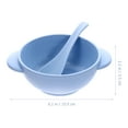 thumbnail image 4 of 4 Sets Baby Wheat Straw Bowls Break Resistant Baby Feeding Bowls with Spoon, 4 of 9