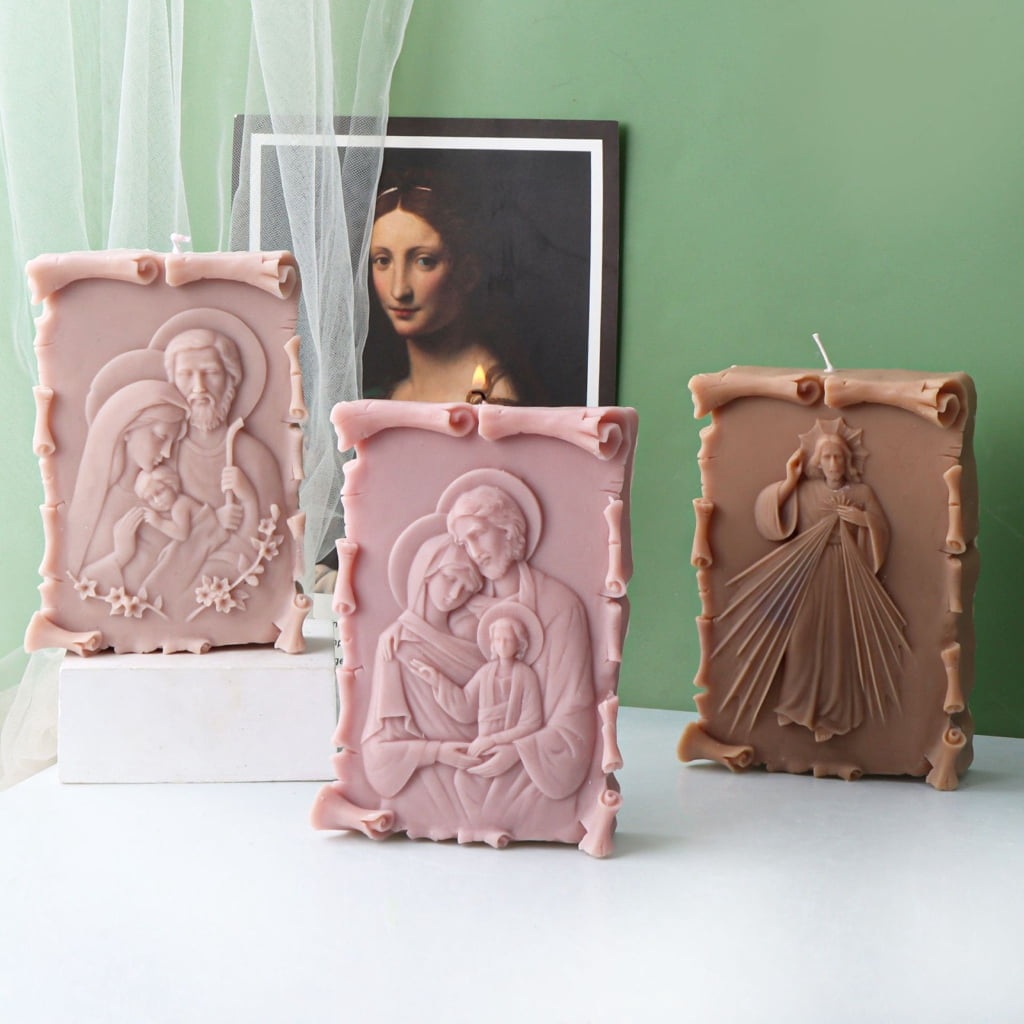 WINDLAND Gypsum Casting Mold Silicone Mould for Candle Artistic Home Decoration Molds