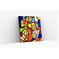 thumbnail image 1 of Cuadro Decorativo The Simpson Personajes Abstracto Canvas Listo Para Colgar 28x41cm Jungle Art Impresion Tela Arte, 1 of 6