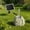 White, variant on Solar-Powered Rock Bird Bath Fountain, Outdoor Water Feature for Garden & Patio