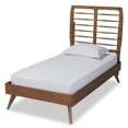 thumbnail image 1 of Baxton Studio Yana Lit Plateforme en Bois Fini Brun Taille Simple, 1 of 9