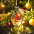 thumbnail image 4 of Hyknon Vintage Christmas Tree Lights Fall Decor Shatterproof Transparent Flower String Lights with LED Hanging Ornaments for Christmas Decoration Home Party, 4 of 6