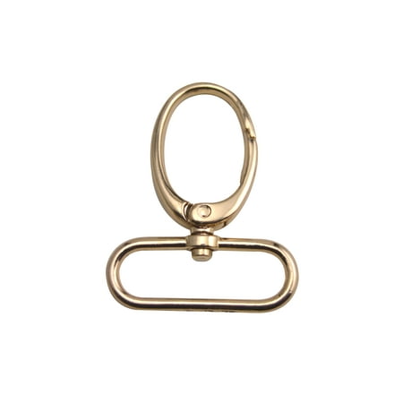 

Fenggtonqii Light Golden 1.5 Inner Diameter Oval Ring Big Head Buckle Lobster Clasps Swivel Snap Hooks Pack of 15