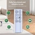 thumbnail image 3 of Replacement Remote Control for Dyson Pure Cool Purifying Fan TP04 DP04 TP06 TP07 TP09, 3 of 7