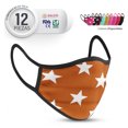 thumbnail image 2 of Cubrebocas De Tela Jiuyu Colores Naranja Estrellas, 2 of 8