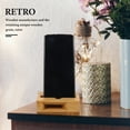 thumbnail image 3 of FOMIYES Wooden Phone Sound Amplifier 10.00X6.00X3.00cm Passive Holder Chocolate, 3 of 9