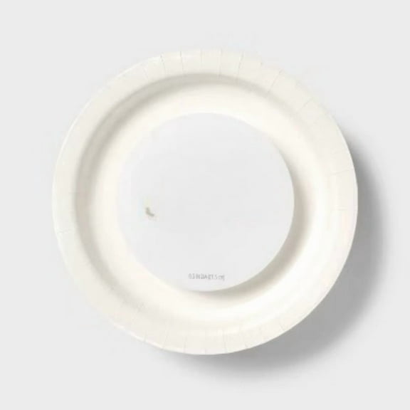 White Disposable Paper Plates 8.5" - 50ct - Dealworthy