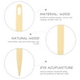 thumbnail image 2 of Miangastore Knitting Needles Crochet Hooks Natural Wood Point 4Pcs 20X2Cm, 2 of 8