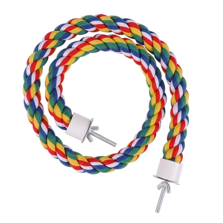 NUOLUX Bird Perch Rope Parrot Toysaccessories Parrots Cockatiels Swings Parakeet Birds Cage Cockatoo Budgie Perches