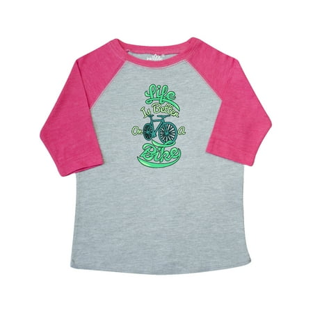 

Inktastic Life Is Better On A Bike Gift Toddler Boy or Toddler Girl T-Shirt