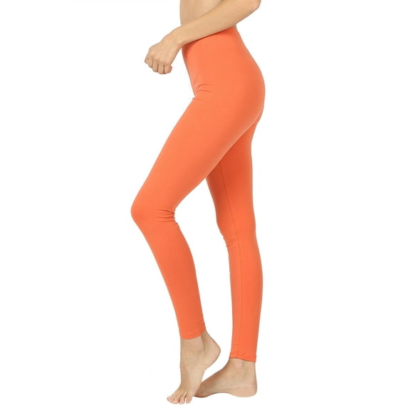 Women Premium Cotton High Waist Full Length Leggings