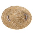 thumbnail image 2 of Sombrero para mascotas, pequeños sombreros tejidos hechos a mano lindos para mascotas, sombrero de paja para mascotas, diseño elevado, 2 of 6