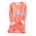 thumbnail image 1 of Birdeem Mode Femme Imprimé Manches Régulières Hiver Ample Vacances Décontracté Manches Col Rond Chemise Hauts, 1 of 1