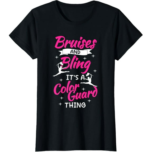 Color Guard Flag Spinning Marching Band Colorguard T-Shirt